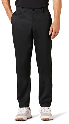 Amazon Essentials Herren Stretch-Golfhose mit sportlicher Passform (erhältlich in Big & Tall), Schwarz, 32W / 33L