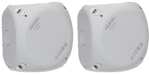 Hensel 2x DK 0200 G Kabelverteilerdose IP66 Ohne Klemme | Nassraum, leeres Gehäuse bis 2,5 mm², Dichtsperrlippen, für den Außeneinsatz, grau