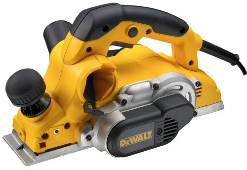 Dewalt Hobel (82 mm) D26500K (1.050 Watt, Hobelbreite 82 mm, ø-Messerwelle 64 mm, max. Spantiefe 4 mm, max. Falztiefe 25 mm, Hobeltiefe in 1/10 mm Schritten einstellbar, plangefräste Hobelsohle)
