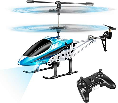 VATOS Hubschrauber Ferngesteuert RC Helikopter Spielzeug Drinnen Ferngesteuert Mini Helikopter Flugzeug Geschenk Kinder YD-927 3 Kanal 2.4 GHz LED Gyro