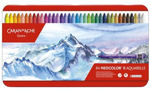 Caran d’Ache D'ache Neocolor II Kreidestifte (84 Stück), Multi, Einheitsgröße, 7500.384