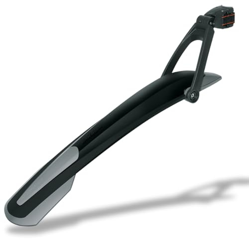 SKS GERMANY X-Blade 26 + 27,5 Hinterrad-Schutzblech für Mountainbike, Fahrradzubehör (Schutzblech mit Quick-Release Befestigung, 2-Gelenk-Technik, bis max. 3.0 Zoll Reifenbreite), schwarz/grau