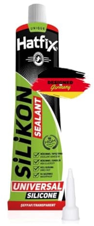 OG-ER Silikondichtstoff Transparent, Silikon Tube Transparent 40ml, Profiqualität, langlebiges, hygienisches und wasserfestes Sanitärsilikon für Küche & Bad