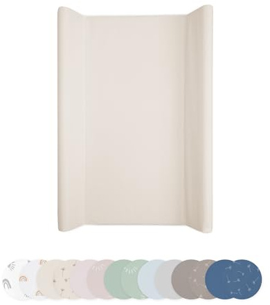 Ehrenkind® Abwaschbare Wickelauflage mit Keil - Hygienisch, Sicher und Vielseitig in Beige | Wickelauflage 50x70 | Wickelunterlage | Wickeltischauflage abwaschbar