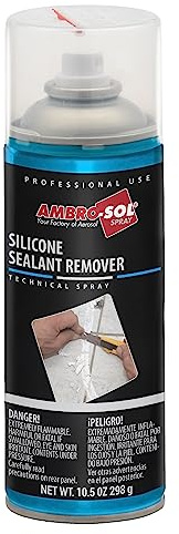 Ambro-Sol - Silikon Entferner P301, Silikonentferner Spray Entfernt Silikon ohne Oberflächen Anzugreifen Oder zu Mattieren, Schnell Wirkendes, 400 ml Silikonlöser, Recyclebares Weißblechspray