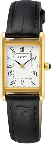 Seiko Damen-Uhr Quarz Edelstahl mit Lederband SWR054P1