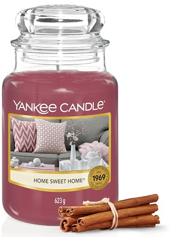Yankee Candle Duftkerze im Glas (groß) | Home Sweet Home | Brenndauer bis zu 150 Stunden | Perfekte Geschenke für Frauen
