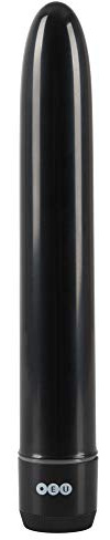 Orion Vibrator Night and Day, stufenlos regelbarer Stimulator für Frauen und Männer, zur Anus- und Vagina-Stimulation, ABS, leise, spritzwassergeschützt, batteriebetrieben, schwarz, 18,5 cm