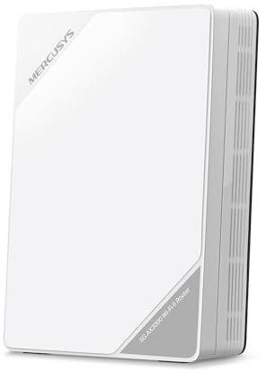 Mercusys MB520-5G LTE Router mit Nano SIM-Karte, 5G bis zu 4,67Gbps, Wi-Fi 6 AX3000 Dualband WLAN Router, 1 × 2,5G-Port + 1 × Gigabit-Port, Volte, Plug & Play, EasyMesh, VPN Server