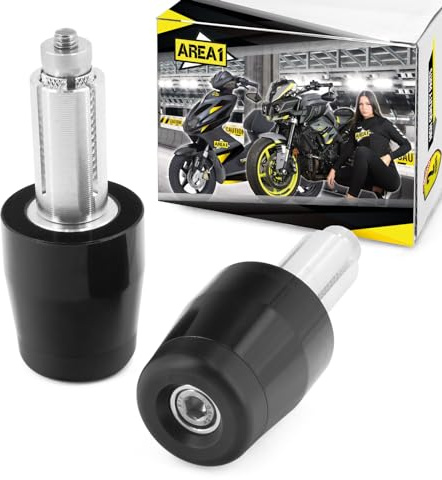 Area1 Universal Motorrad Lenkerendengewichte/Vibationsdämpfer für z.B. Duke SMC/R SMT EXC-F SX-F RnineT M1000R/XR S1000R/XR F800R R1200R G310GS/R F/G650GS F700GS F750GS F800GS F 850GS F900XR/GS/R
