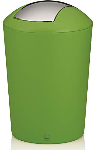 kela 22771 Schwingdeckeleimer 5 l, Kunststoff, Marta, grün