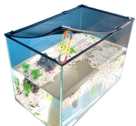 DIY Anti-Sprung Abdeckung für Aquarium 94X46cm agnetische Anziehung .freies Öffnen und Schließen Es verhindert, DASS Fische, Reptilien, Schildkröten andere Tiere entkommen