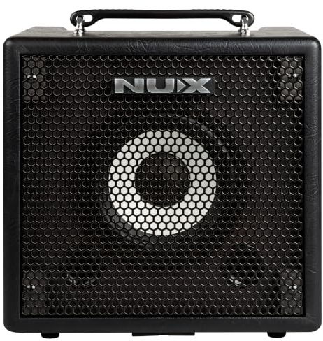 NUX Mighty Bass 50BT Digital Bass Verstärker, Bluetooth Audio Stream, 60s Phrase Loop, Gate, EFX, Amp Modell, IR, Modulation, Reverb, Portable Deep Tone to-Go, USB Audio Stream