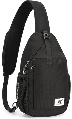 SKYSPER Schultertasche Brusttasche Crossbody Sling Bag Anti-Diebstahl Umhängetasche für Herren & Damen