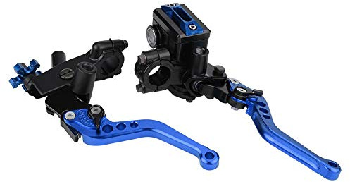 1 Paar Universal-Motorrad-Bremsbremse, Kupplungshebel, Hauptbremszylinder, Bremskupplungshebel (blau)