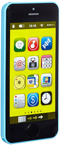 Bieco Lernspaß Kinder Smartphone | Handy mit 40 Sounds & Blinkenden Lichtern | Babyspielzeug ab 6 Monate | Musik, Spielzeug Kinder | Baby Spiel