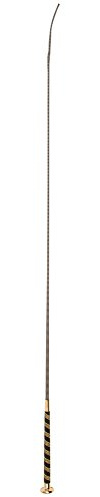 Kerbl Dressurgerte (Farbe gold, Länge 110 cm, mit Anti-Slip Griff, aus Fiberglas, Zubehör für Pferde) 325995