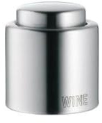 WMF Clever&More Weinverschluss mit Aufschrift, Weinflaschenverschluss Ø 2,4 cm, Cromargan Edelstahl mattiert