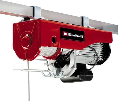 Einhell Seilhebezug TC-EH 1000 | 1600 W | bis 500 kg auf 18 m | bis 999 kg auf 9 m | Not-Aus-Schalter | autom. Bremse und Endabschaltung