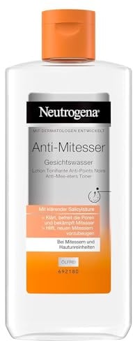 Neutrogena Anti-Mitesser Gesichtswasser 200 ml, sanfte Gesichtsreinigung mit 0,5Prozent Salicylsäure,milde Gesichtspflege, reduziert wissenschaftlich erwiesen das Auftreten und die Größe von Mitessern