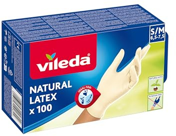 Vileda Multi Latex Einmaldhandschuhe ungepudert S/M 100er Pack