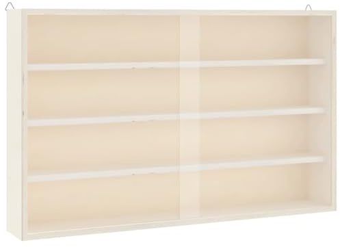 vidaXL Sammlervitrine aus Holz mit Türen 60 x 8,5 x 37 cm