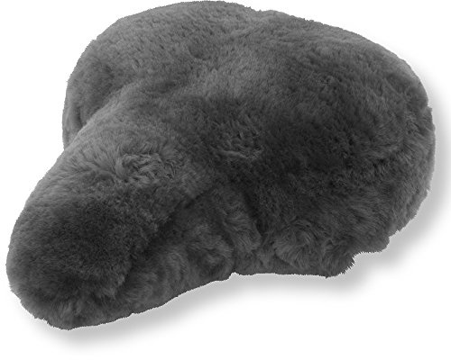 Reissner Lammfelle Fahrradsattel Bezug Fahrradsattelüberzug aus Merino Lammfell FSB-A-0 dunkelgrau anthrazit 27x24cm