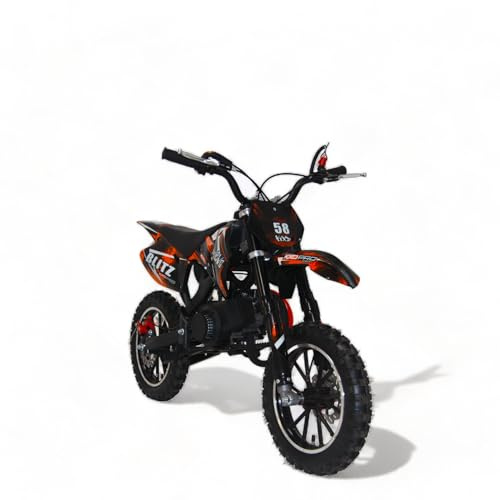 KXD 701A/706A/708A/705A 49cc 2Takt 4Takt Dirt Cross Pocket Enduro Dirtbike Motocrossbike Motocross Motorrad Cross 49ccm Vorderrad (orange, KXD 708A 49ccm 2Takt Blitzer)