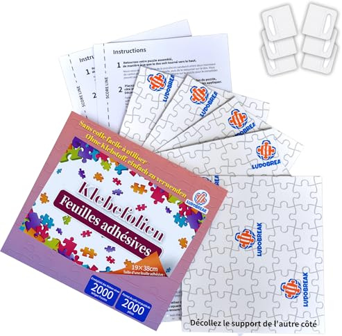 Puzzlekleber 1000 und 2000 Teile, Aufhängen des rahmenlosen Puzzles, Tutorial Video auf Deutsch, klebefolie für Kinder und Erwachsene