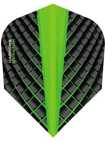 THOR-SPORTS Harrows Quantum Flights Slim/Pear/Kite/Standard in diversen Farben (Standard 1 Set, Grün)