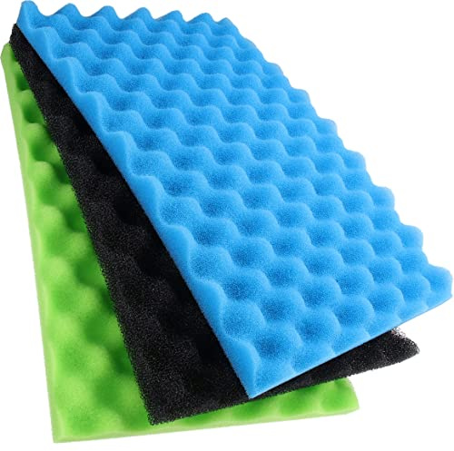 LTWHOME DIY 430mm x 285mm x 30mm Aquarium Passend für Filterschwamm Set 17 X 11 Media(1 Gruppe)