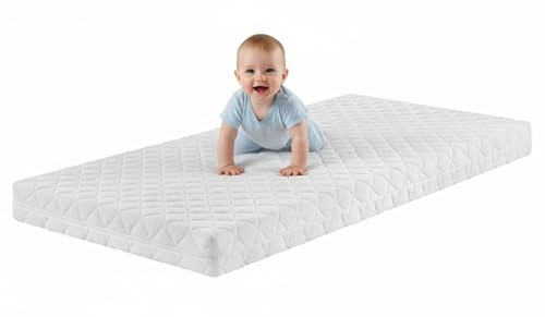 Bodyprotect Babymatratze 60x120 cm, Komfortschaum Kinder & Baby Matratze, Kindermatratze, Komfortschaummatratze 60 x 120 cm, Höhe ca. 9cm, Made in EU, Oeko-Tex, waschbar bis 95 Grad