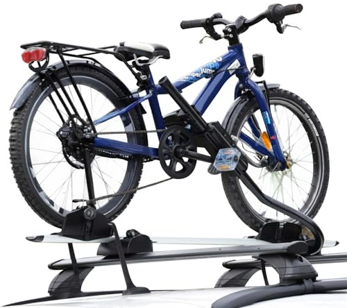 OMAC Fahrradträger P-Style Dachfahrradträger kompatibel mit Fahrräder bis 25 kg TÜV Stahl