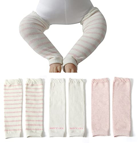 OTKARXUS Baby Stulpen,3 Paar Kleinkind Baby Beinwärmer,Stricken Lange Leg Warmers Kniestrümpfe ohne Fuß Leggings für Kleinkinder