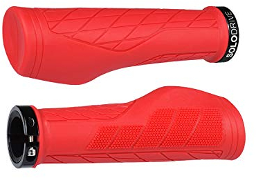 SOLODRIVE Fahrradgriffe Ergonomisches, Single Lock-on Mountainbike Griffe