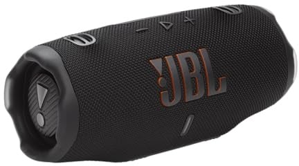JBL Charge 6, tragbarer Bluetooth-Lautsprecher, 28 Stunden Akkulaufzeit, IP68 wasserdicht, Staub- und stoßfest, JBL Pro Sound mit AI Sound Boost, Auracast Multi-Speaker, Schwarz