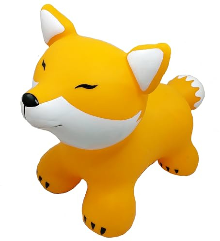 Gerardo´s Toys Jumpy Fox (Kinderspielzeug, Hüpfball Fuchsfigur, für draußen und drinnen, ab 12 Monaten, belastbar bis 100 kg) GT69368