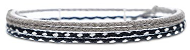 Made by Nami Surfer Fußband 2-er Set Damen & Herren - Dünnes Boho Hippie Fußkettchen geflochten- Handmade Strand Festival Accessoires - 100% Wasserfest & Verstellbar