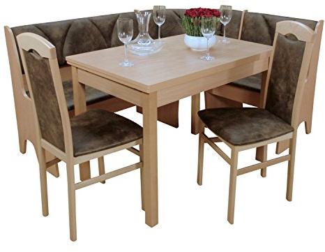 moebel direkt online Eckbankgruppe Halle II  - Sparangebot ! buche natur/schoko vintage