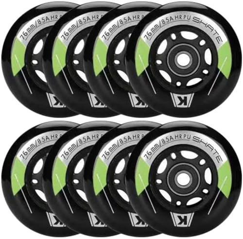 Inline Skate Rollen 80mm 76mm 72mm - 8 Stück Inline Skate Räder 85a inliner rollen mit kugellager ABEC9 | Inliner Skate Räder für K2 Hudora Gonex Apollo