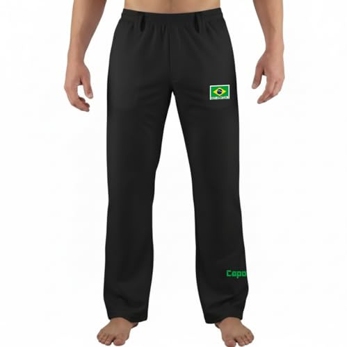 BAY Capoeira Hose schwarz Uni Capoeirahose (170 (M))