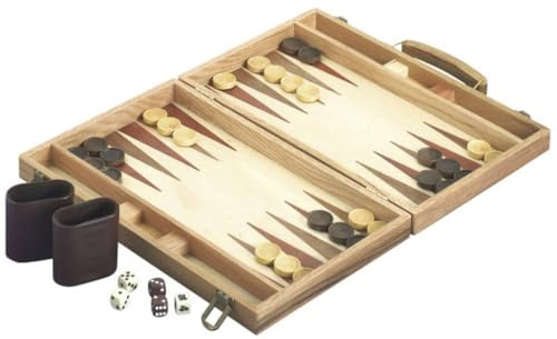 Vedes Großhandel - Ware 0061058842 NG Backgammon, Spiel, 38 x 26, Braun,holzfarbe