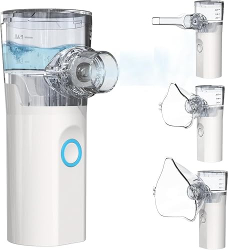 Inhalationsgerät für Erwachsene und Kinder, USB-C Inhaliergeräte Wiederaufladbarer Inhalator mit Tragbarem Design, Einfach zu Bedienen und zu Reinigen, Effiziente Zerstäubung für Heim, Reisegebrauch