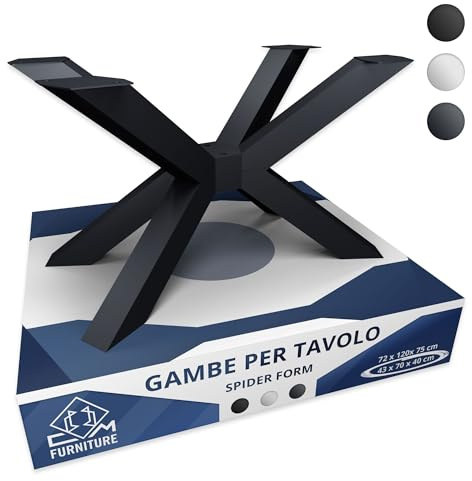 CM Furniture TISCHBEINE Spider Metall Mikado Anthrazit Couchtisch H: 43 cm
