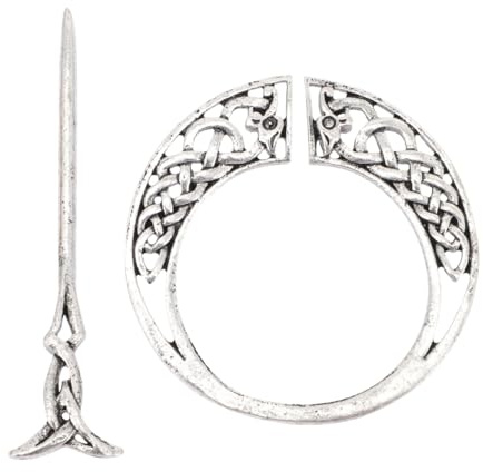 Veemoon Keltische Haarspange Mit Stab Wikinger Haarschmuck Damen Für Dutt Und Langes Haar Retro Haaraccessoire Für Shopping Partys Und Feiern 1 Stück