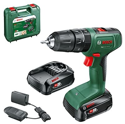 Bosch Akku Schlagbohrschrauber EasyImpact 18V-40 (2 Akku 2,0 Ah, 18 Volt System, im Koffer)