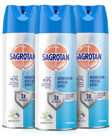Sagrotan Hygiene Spray 400 ml, 3er Pack (3 x 400 ml)