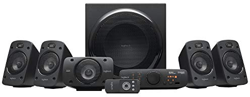 Logitech Z906 5.1 Sound System, Lautsprecher mit 1000 Watt Surround Sound, THX, Mehrere Audio-Eingänge, Fernbedienung, UK Stecker, PC/PS4/Xbox/Stereo-Anlage/TV/Smartphone/Tablet - Schwarz