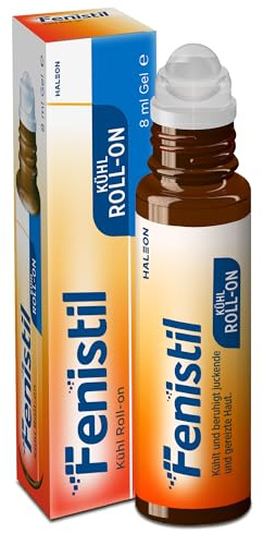 Fenistil Kühl Roll-on, Kosmetikum zur Beruhigung von gereizter und juckender Haut, z.B. bei Mückenstichen, Insektenstichen, Fenistil Roll On 8 ml