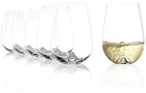 Stölzle Lausitz Biergläser groß Vulcano 6er-Set 705 ml – Hochwertige Bierbecher in zeitlosem Design – Elegante Biergläser aus bleifreiem Kristallglas – Spülmaschinen- & stoßfest